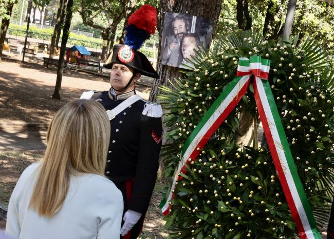 Wreath laying ceremony at the ‘Falcone and Borsellino’ park in Rome