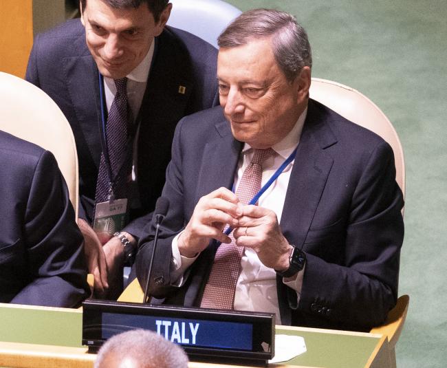 Il Presidente Draghi all’Assemblea generale delle Nazioni Unite