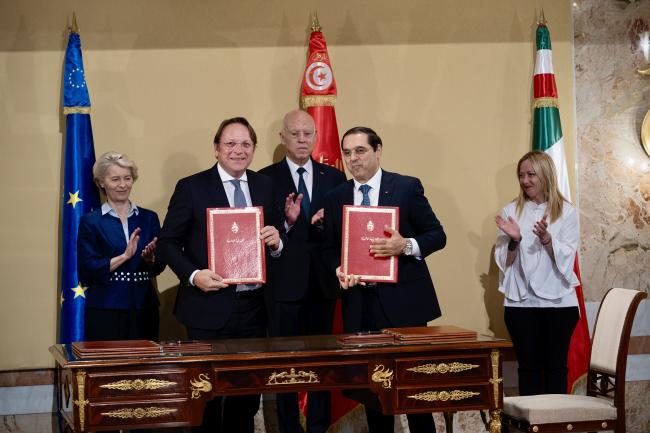 Cerimonia di firma del Memorandum of Understanding Ue-Tunisia