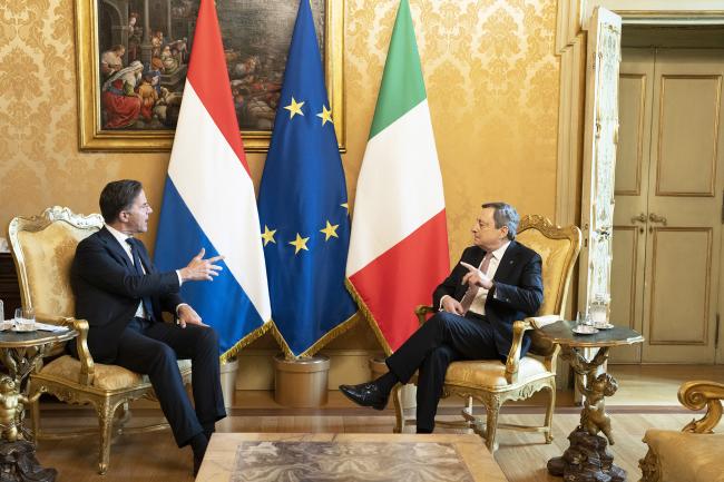 Il Presidente Draghi incontra il Primo Ministro dei Paesi Bassi Rutte
