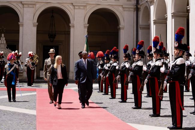 Meloni incontra il Presidente della Repubblica dell'Angola