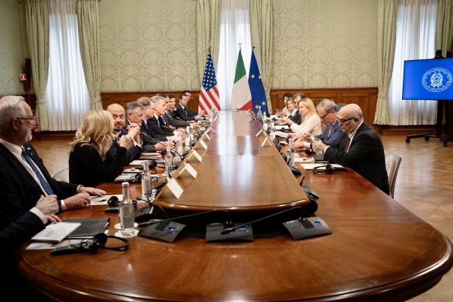 Il Presidente Meloni incontra lo Speaker della Camera dei Rappresentanti degli Stati Uniti McCarthy