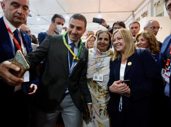President Giorgia Meloni visits the Italian Pavilion at COP27