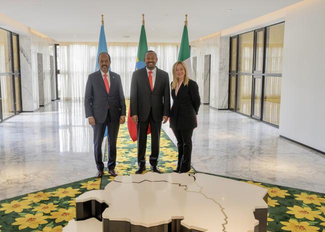 Incontro con il Primo Ministro etiope e il Presidente della Somalia