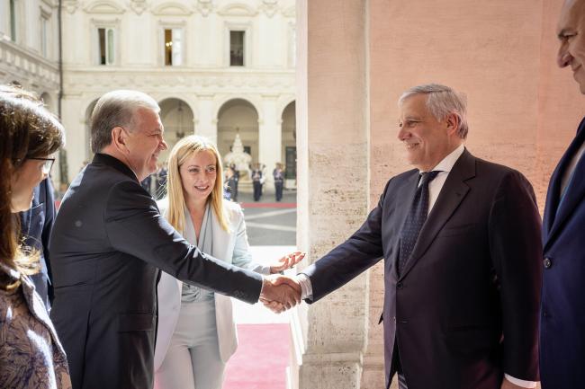 L'arrivo del Presidente dell’Uzbekistan