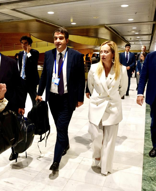Il Presidente Meloni e il Ministro Fitto al Vertice della Comunità Politica Europea