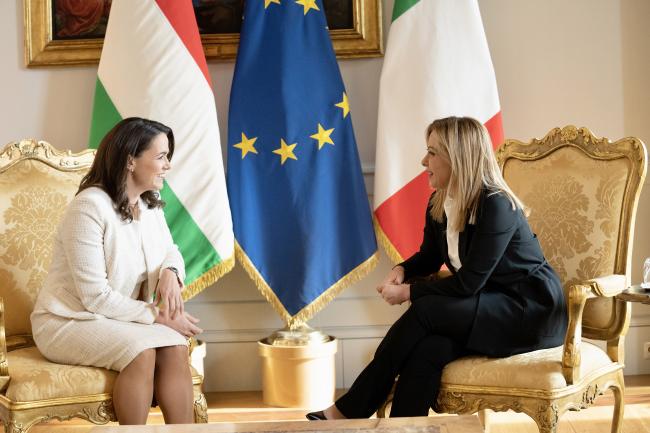 President Meloni meets with President of Hungary Katalin Novák