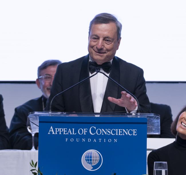 57° Annual Award Dinner, l'intervento del Presidente Draghi