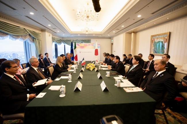 President Meloni meets with Prime Minister Kishida