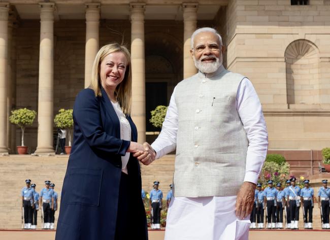 Il Presidente Meloni in visita a Nuova Delhi