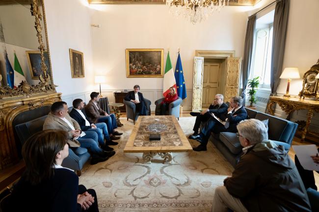 Meeting with relatives of victims of the Rigopiano tragedy