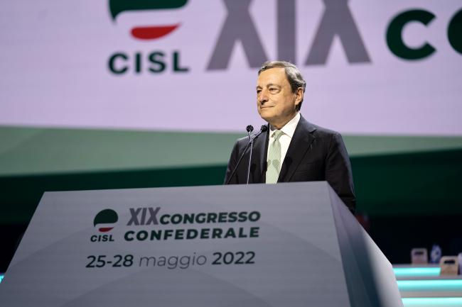 Draghi al Congresso confederale della Cisl