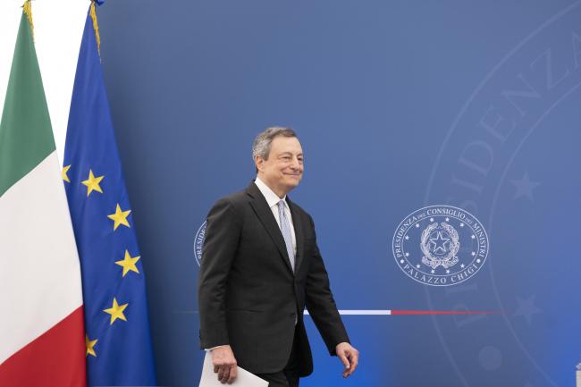 Il Presidente Draghi in conferenza stampa al termine del Consiglio dei Ministri