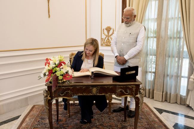 President Meloni visits Hyderabad House 
