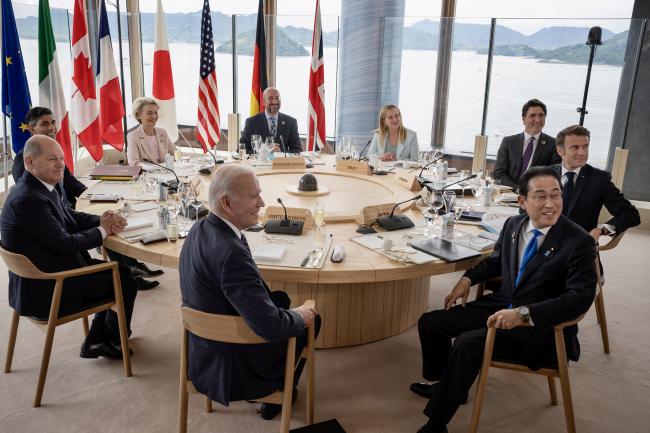 Pranzo di lavoro dei leader dei Paesi G7
