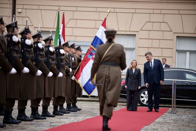 President Meloni meets with Prime Minister Plenković