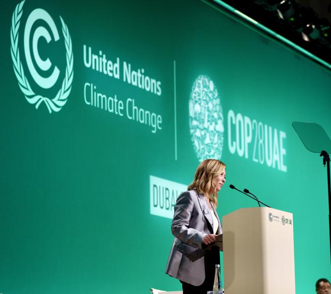 President Meloni at the COP28 High-Level Segment for Heads of State or Government