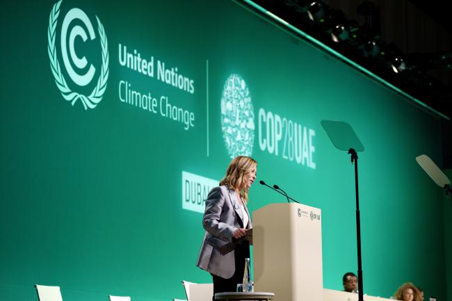 COP28, il Presidente Meloni alla sessione plenaria “High-Level Segment for Heads of State or Government”