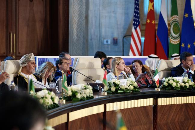 Il Presidente Meloni al Vertice del Cairo per la Pace