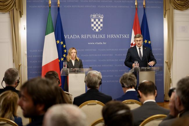 Press statements by President Meloni and Prime Minister Plenković