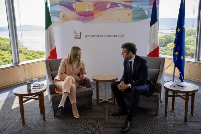Incontro bilaterale con il Presidente Macron