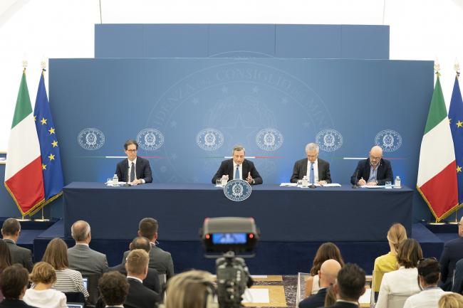 PM Draghi’s press conference with Minister Franco, Minister Cingolani and Undersecretary Garofoli