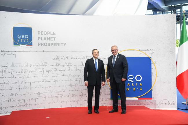 G20 Rome Summit, il Presidente Draghi accoglie i partecipanti al Vertice G20