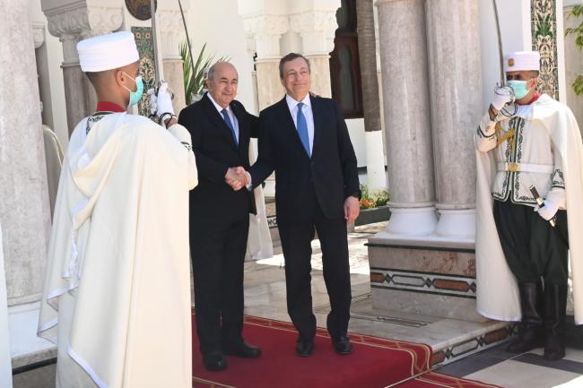 PM Draghi meets with President Tebboune of the People’s Democratic Republic of Algeria